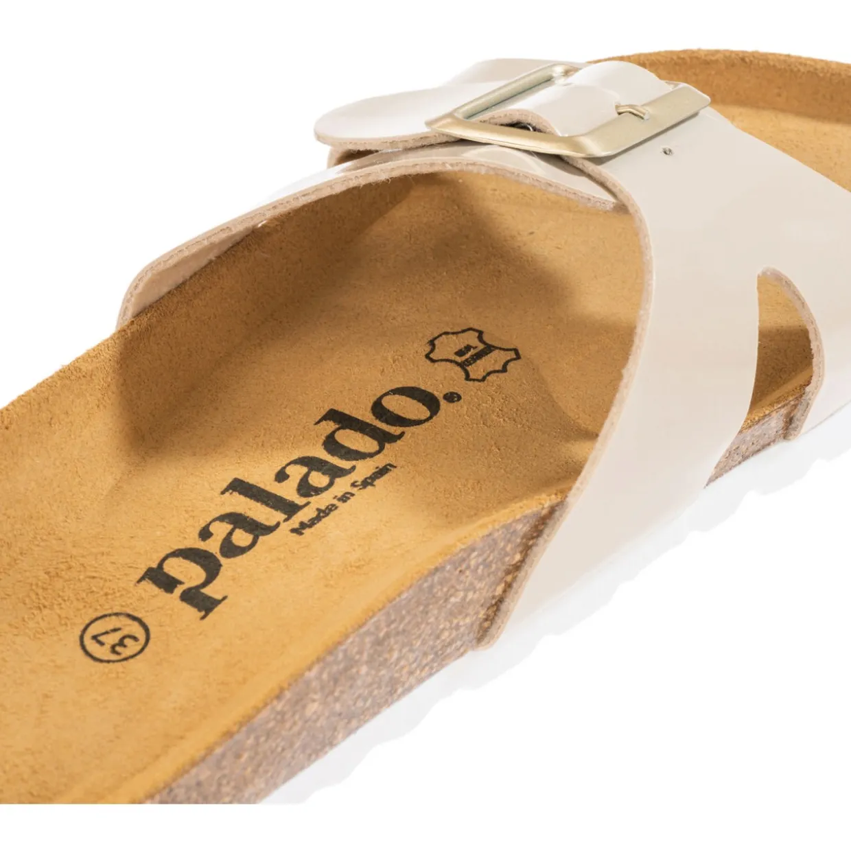 Palado Tinos, Pantoletten, Damen, Beige Lack