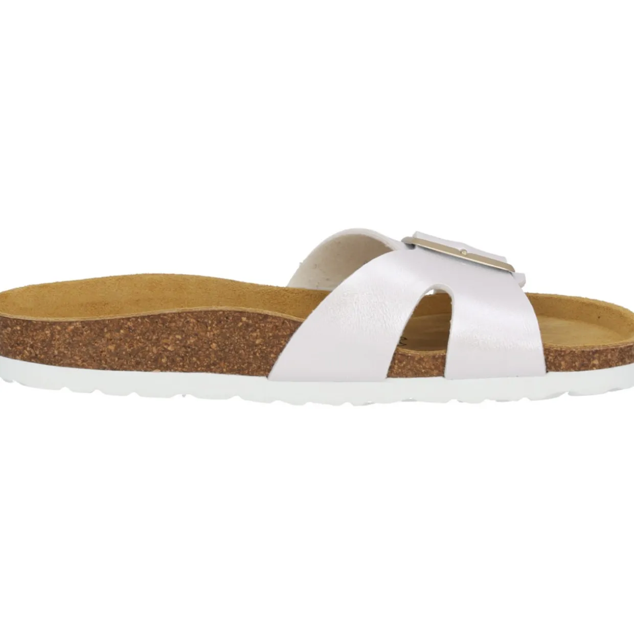 Palado Tinos, Pantoletten, Damen, Weiß Metallic