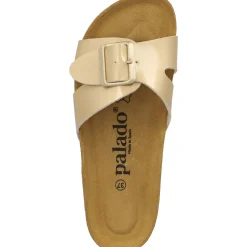 Palado Tinos, Pantoletten, Damen, Gold Lack