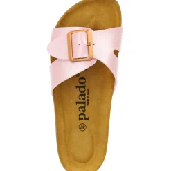 Palado Tinos, Pantoletten, Damen, Rosa Metallic