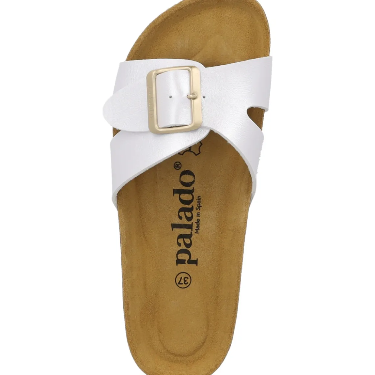 Palado Tinos, Pantoletten, Damen, Weiß Metallic