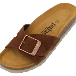 Palado Tinos Premium Leather, Pantoletten, Damen, Braun