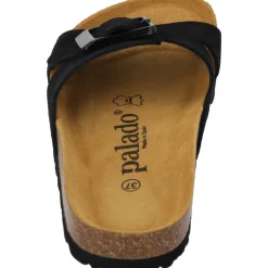 Palado Tinos Premium Leather, Pantoletten, Damen, Schwarz