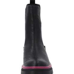 Palado Trinda by Sila Sahin, Chelsea Boots, Damen, Schwarz/Pink