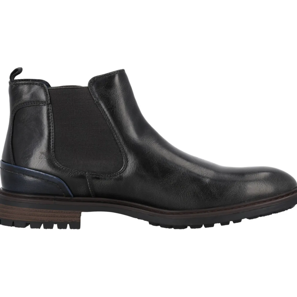 Palado Trisdan, Chelsea Boots, Herren, Schwarz Shiny
