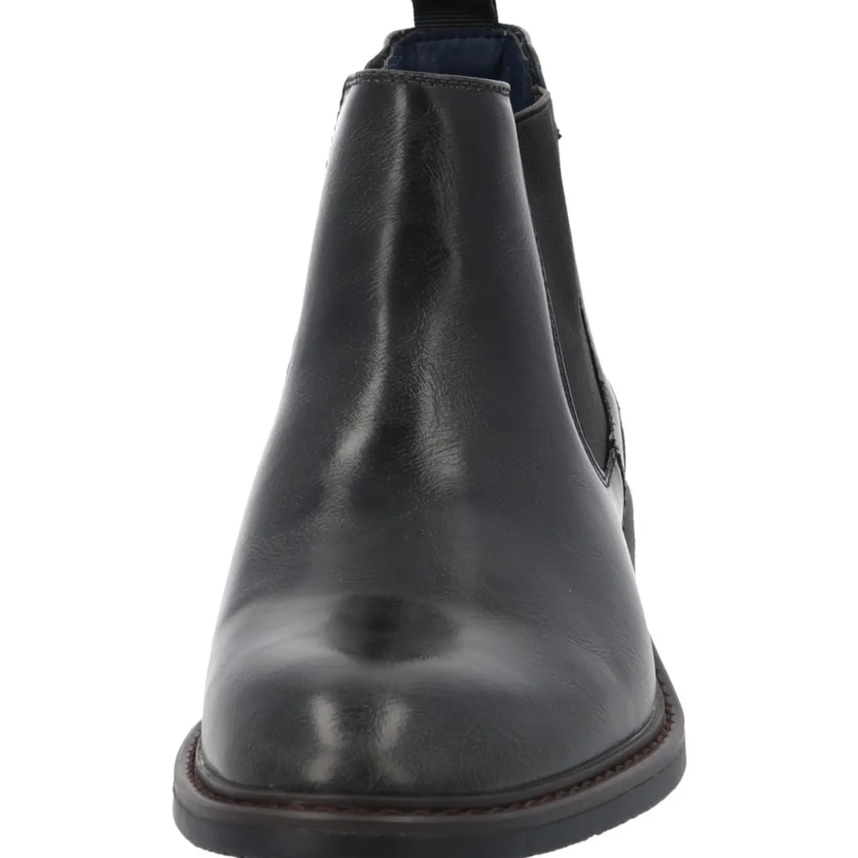 Palado Trisdan, Chelsea Boots, Herren, Schwarz Shiny