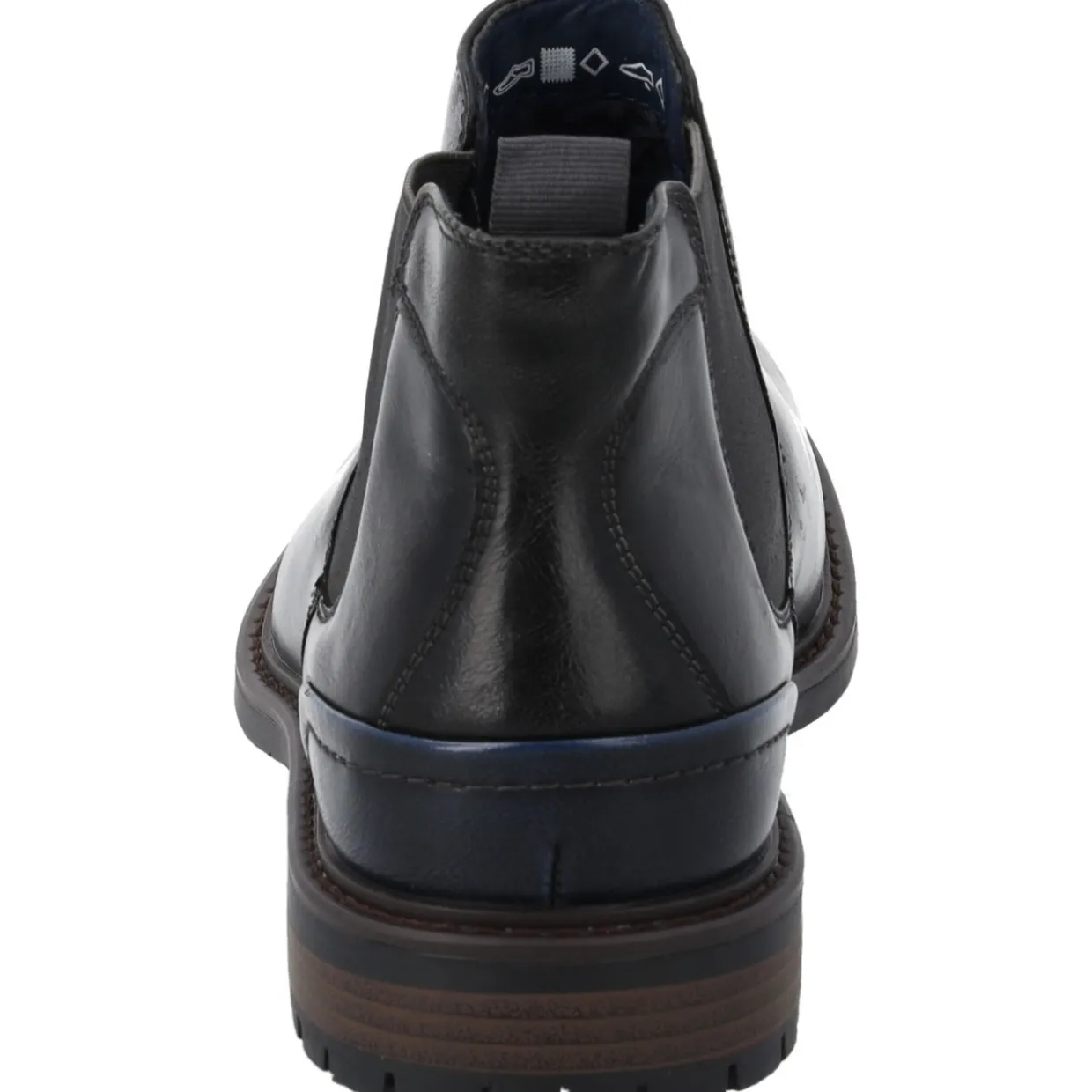 Palado Trisdan, Chelsea Boots, Herren, Schwarz Shiny