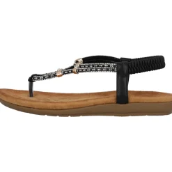 Palado Ugnu by Sila Sahin, Komfort-Sandalen, Damen, Schwarz