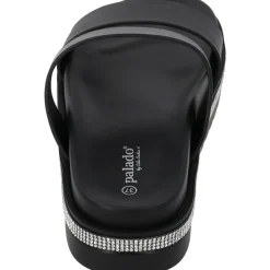 Palado Ulie by Sila Sahin, Plateau-Pantoletten, Damen, Schwarz