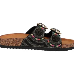 Palado Ullak by Sila Sahin, Plateau-Pantoletten, Damen, Schwarz