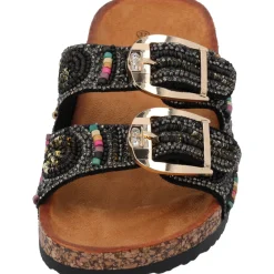 Palado Ullak by Sila Sahin, Plateau-Pantoletten, Damen, Schwarz