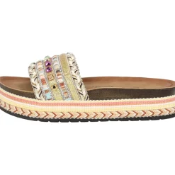 Palado Vaphine by Sila Sahin, Plateau-Pantoletten, Damen, Gold