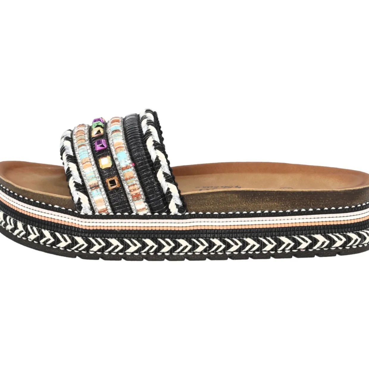 Palado Vaphine by Sila Sahin, Plateau-Pantoletten, Damen, Schwarz