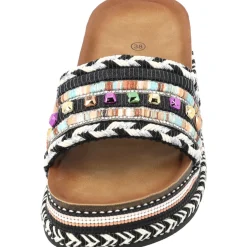 Palado Vaphine by Sila Sahin, Plateau-Pantoletten, Damen, Schwarz