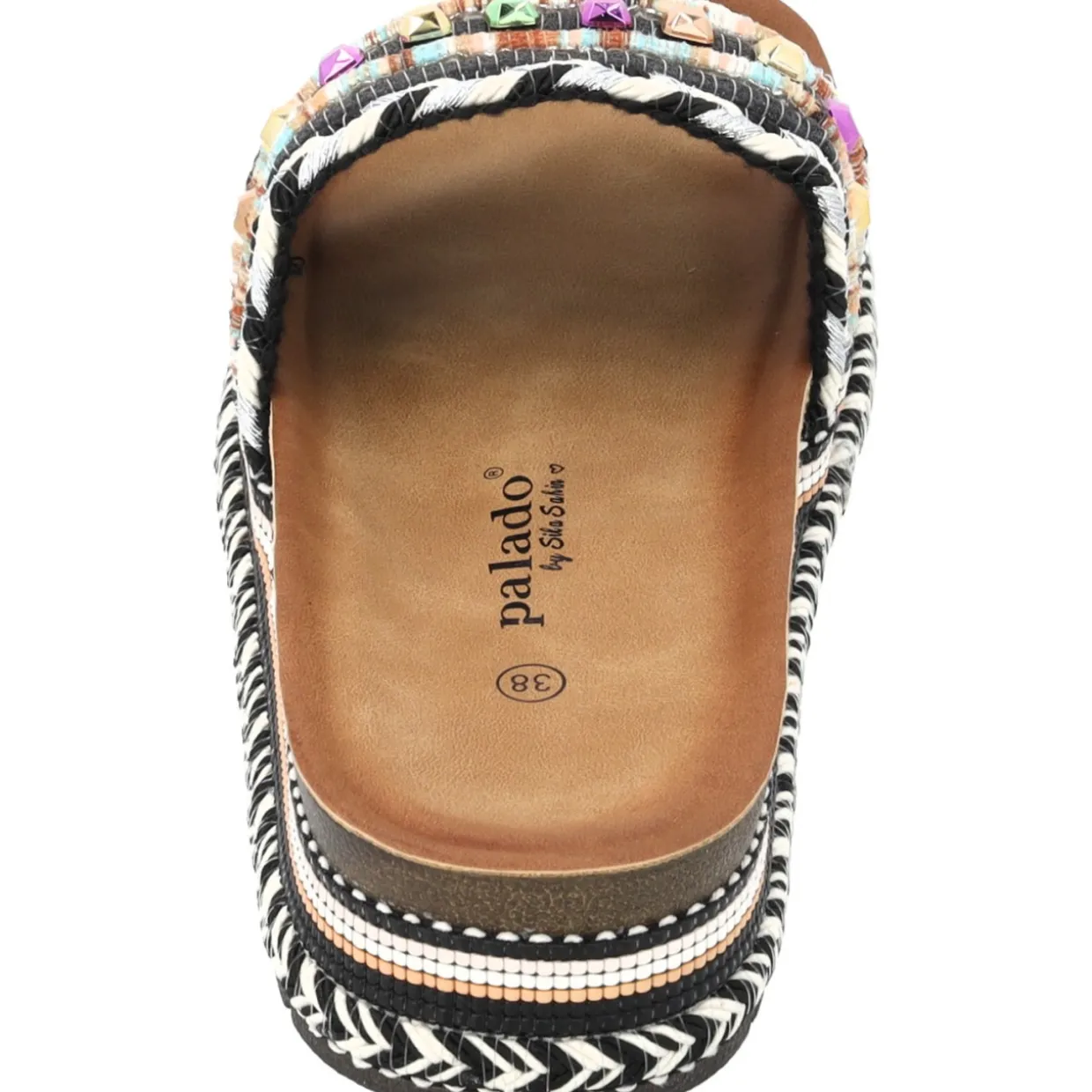 Palado Vaphine by Sila Sahin, Plateau-Pantoletten, Damen, Schwarz