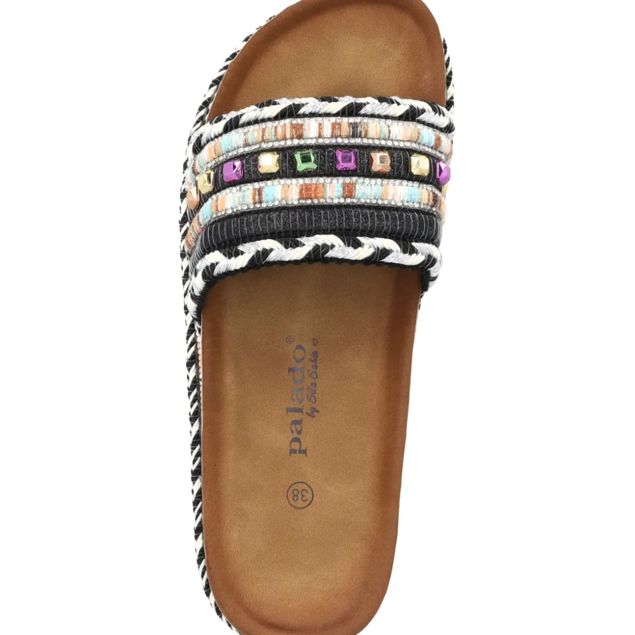 Palado Vaphine by Sila Sahin, Plateau-Pantoletten, Damen, Schwarz