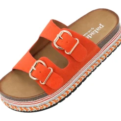 Palado Veast by Sila Sahin, Plateau-Pantoletten, Damen, Orange