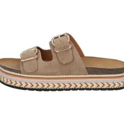 Palado Veast by Sila Sahin, Plateau-Pantoletten, Damen, Beige