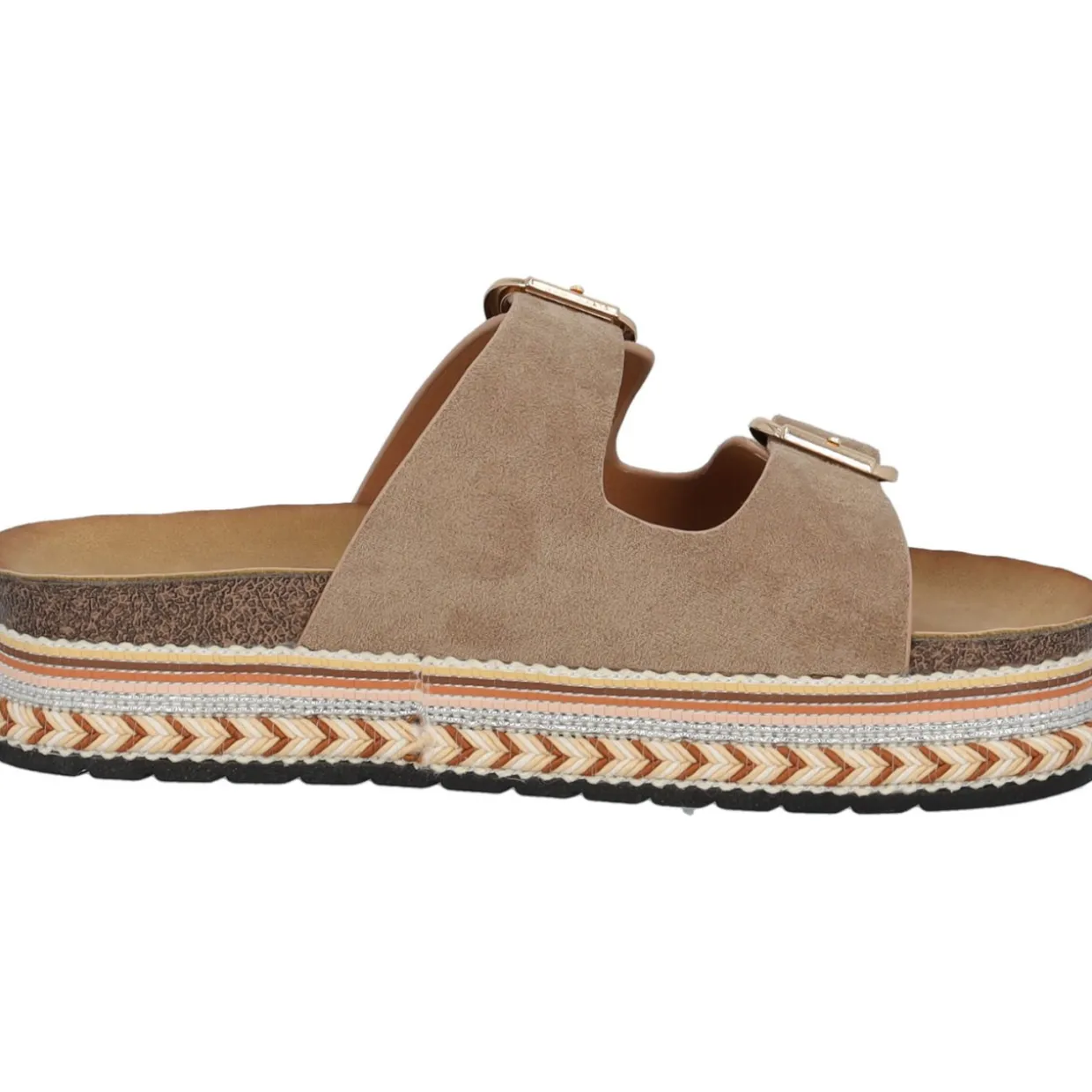 Palado Veast by Sila Sahin, Plateau-Pantoletten, Damen, Beige