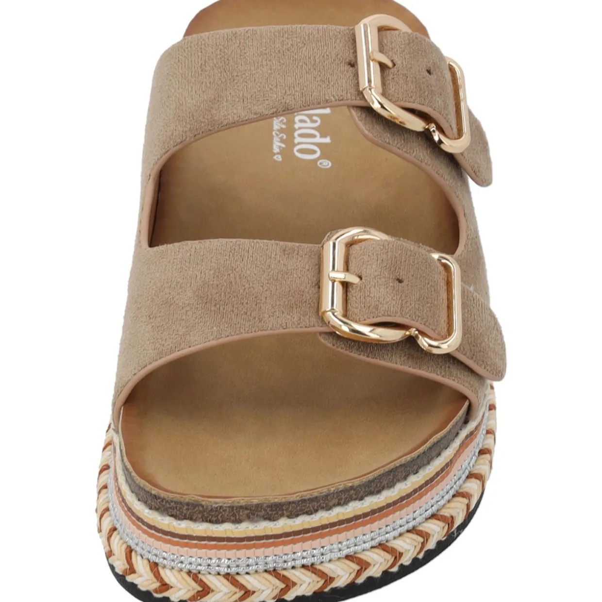 Palado Veast by Sila Sahin, Plateau-Pantoletten, Damen, Beige