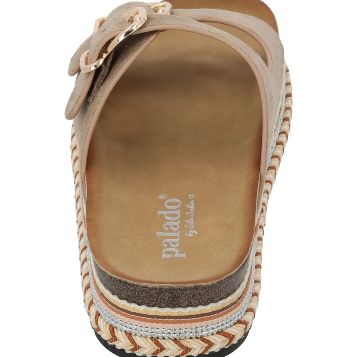 Palado Veast by Sila Sahin, Plateau-Pantoletten, Damen, Beige