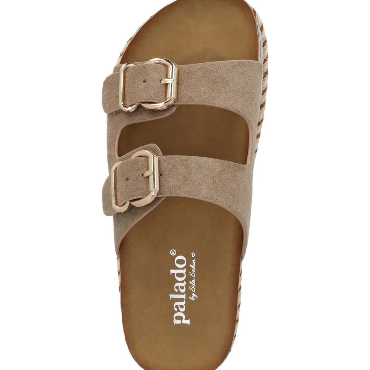 Palado Veast by Sila Sahin, Plateau-Pantoletten, Damen, Beige