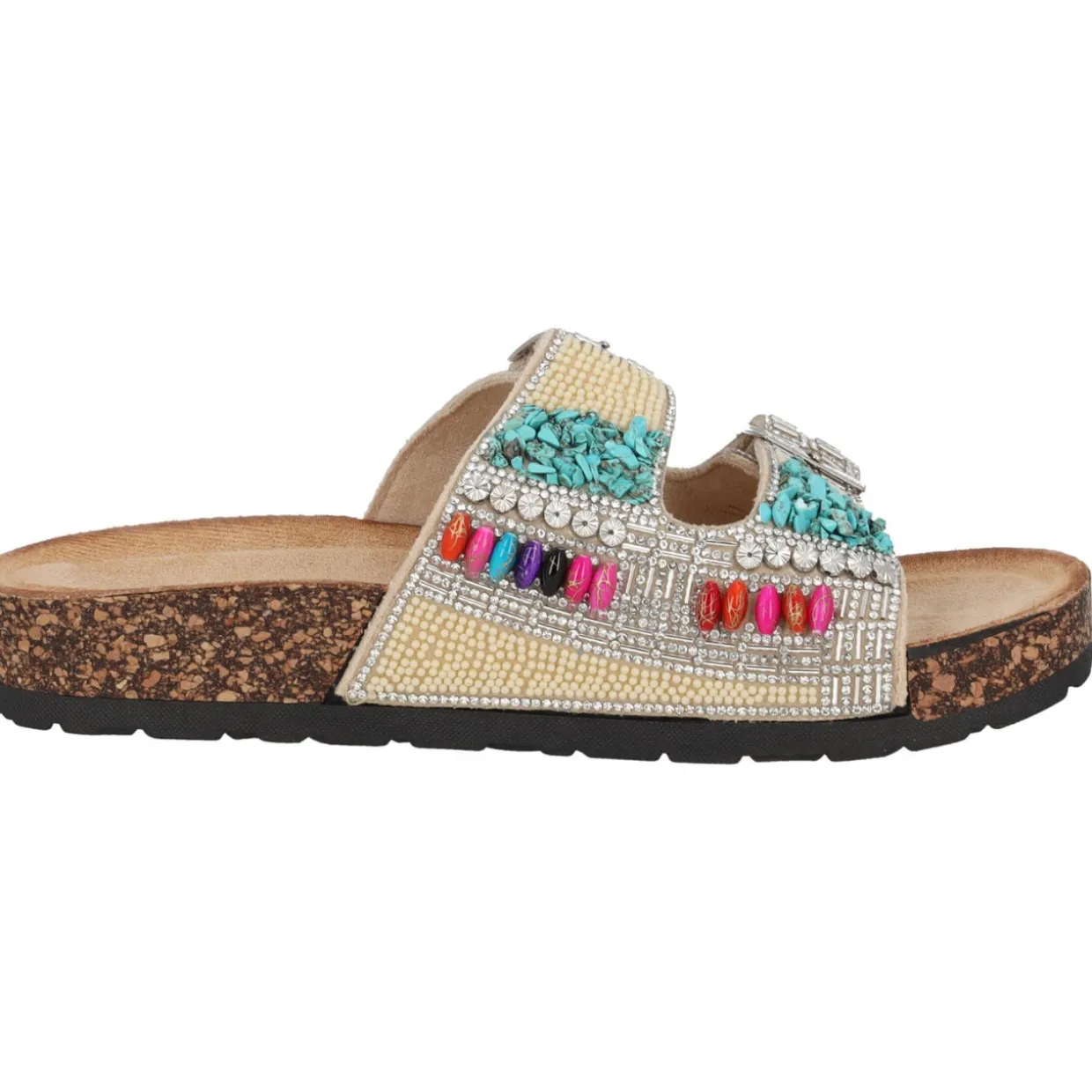 Palado Viha by Sila Sahin, Plateau-Pantoletten, Damen, Beige