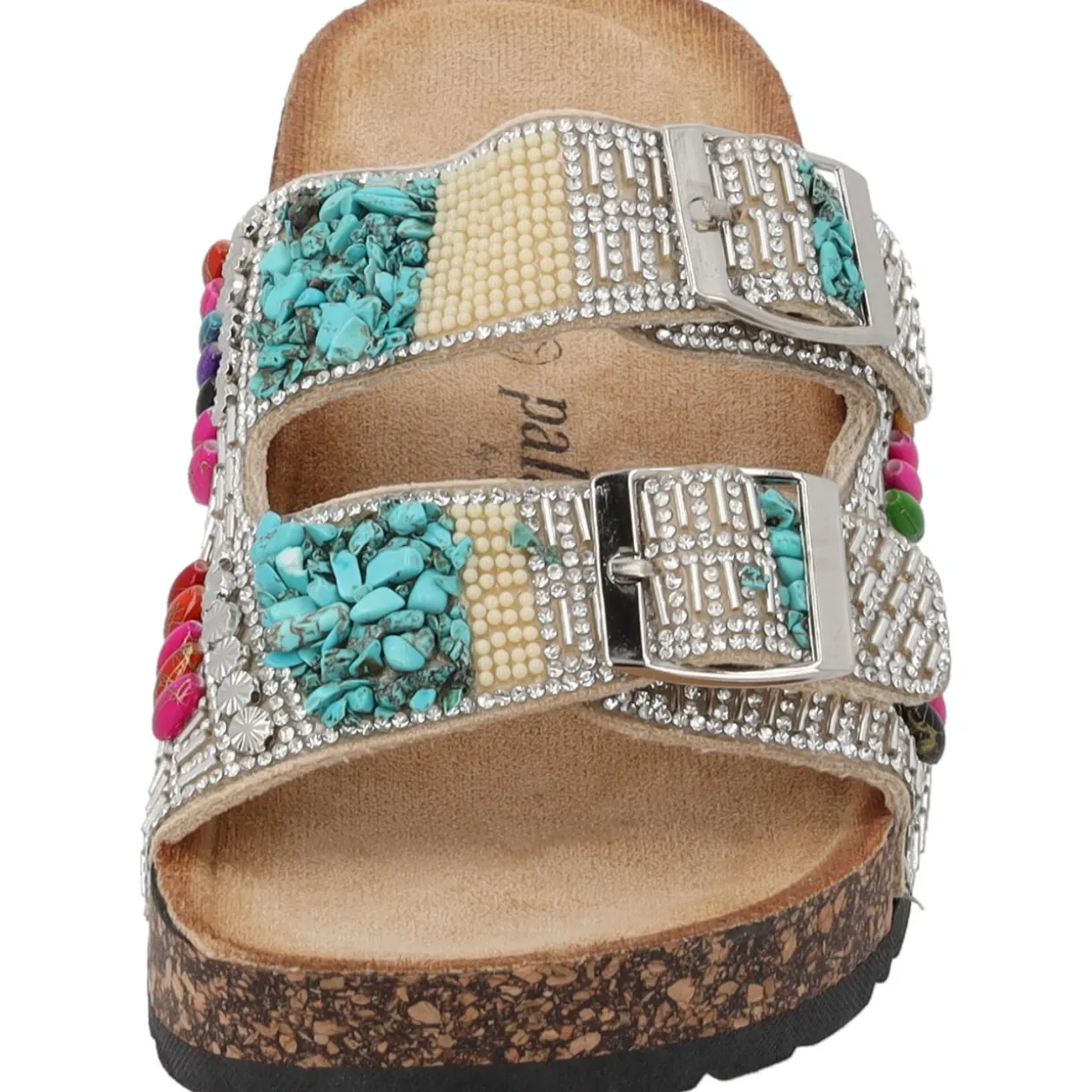 Palado Viha by Sila Sahin, Plateau-Pantoletten, Damen, Beige