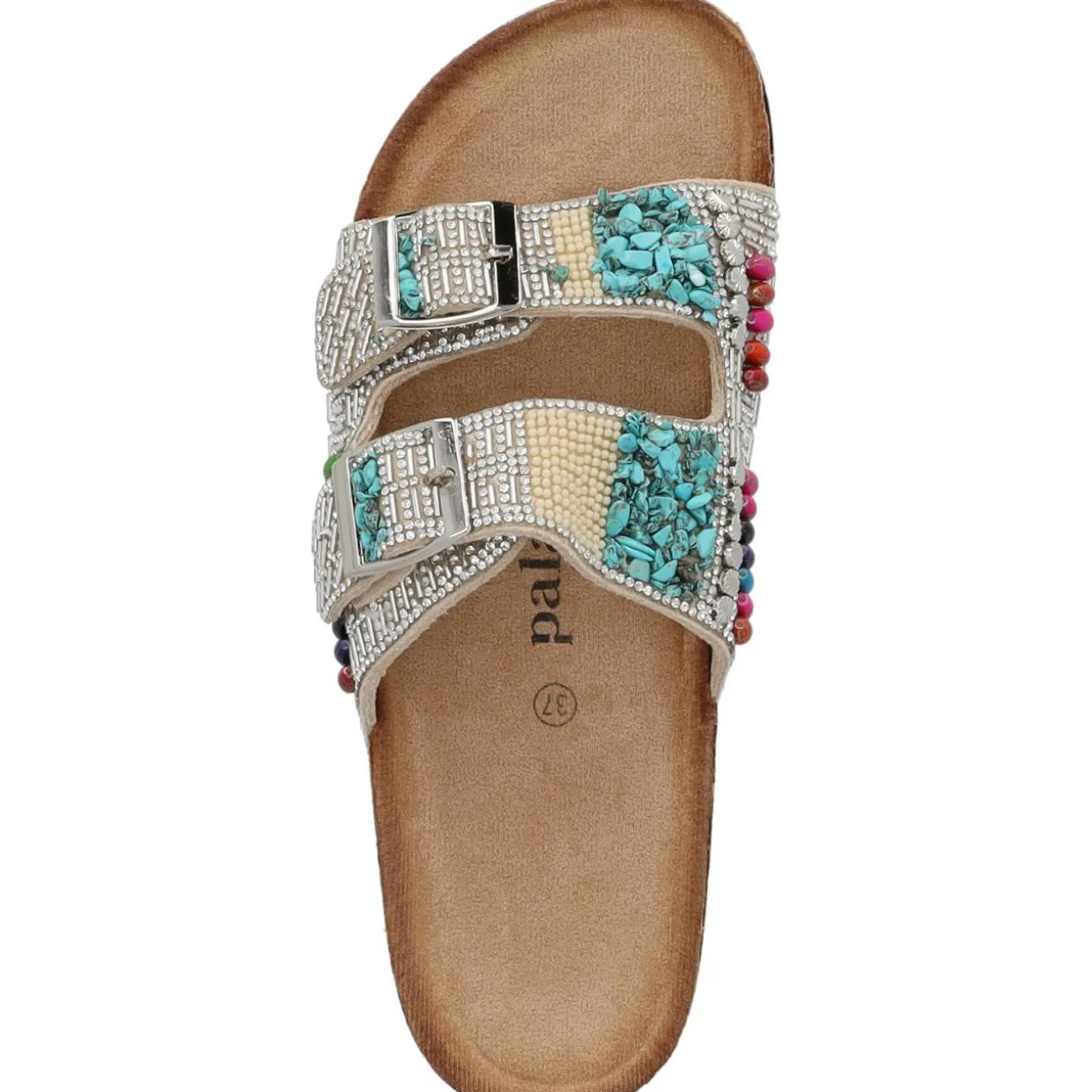 Palado Viha by Sila Sahin, Plateau-Pantoletten, Damen, Beige