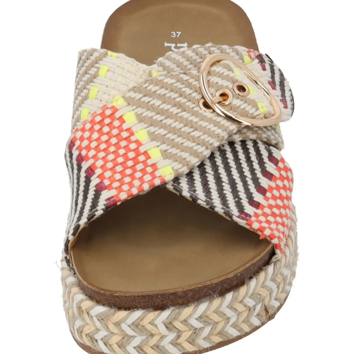 Palado Zurlo by Sila Sahin, Plateau-Pantoletten, Damen, Beige