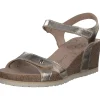 Panama Jack Julia Shine B, Keilsandaletten, Damen, oro gold