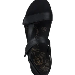 Panama Jack Selma B, Keilsandaletten, Damen, Schwarz