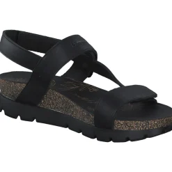 Panama Jack Selma B, Keilsandaletten, Damen, Schwarz