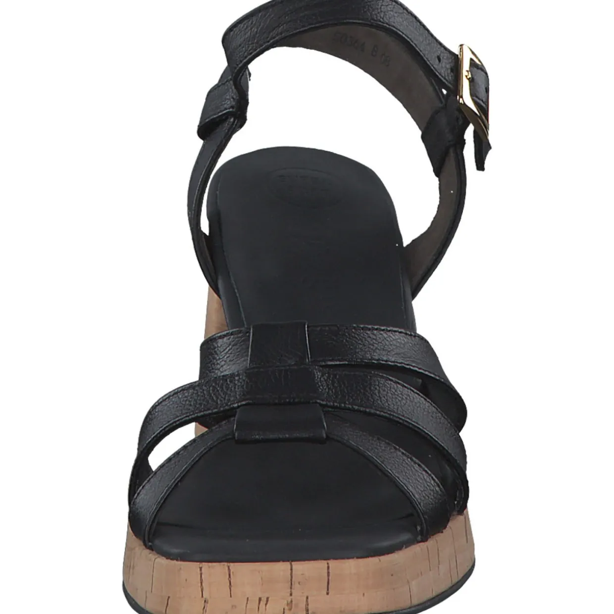 Paul Green 6073, Plateau-Sandaletten, Damen, BLACK