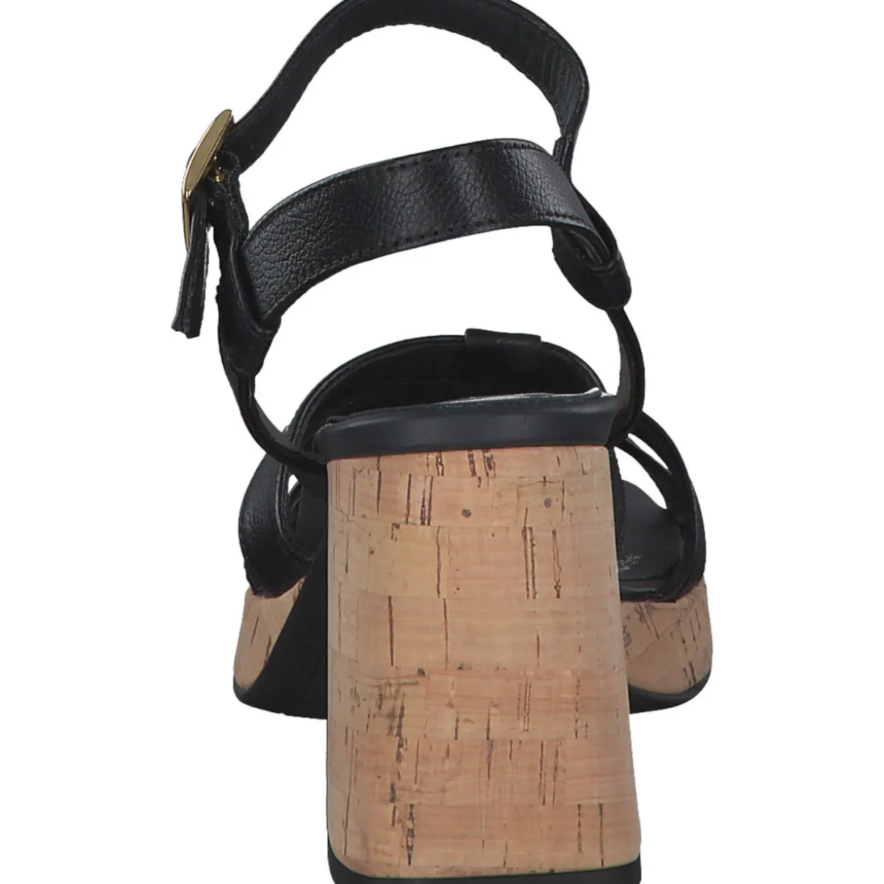 Paul Green 6073, Plateau-Sandaletten, Damen, BLACK