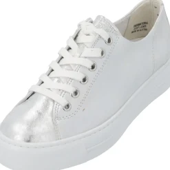 Paul Green 4790, Sneakers Low, Damen, weiß silber metallic