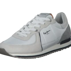 Pepe Jeans PMS30728, Sneakers Low, Herren, factory white