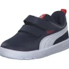 Puma 310252/003 Courtflex V3 V Inf puma navy/puma white-puma red, Sportliche Slipper, Kinder, puma n