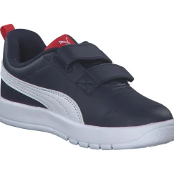Puma 310252/003 Courtflex V3 V Inf puma navy/puma white-puma red, Sportliche Slipper, Kinder, puma n
