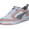 Puma 392328/020 Rebound v6, Schnürschuhe, Damen, ROSE QUARTZ-PUMA WHITE-STORMY