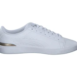 Puma 395085/001 Vikky v Metallic Shine , Schnürschuhe, Damen, PUMA WHITE-PUMA GOLD-PUMA SILVER