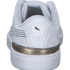 Puma 395085/001 Vikky v Metallic Shine , Schnürschuhe, Damen, PUMA WHITE-PUMA GOLD-PUMA SILVER