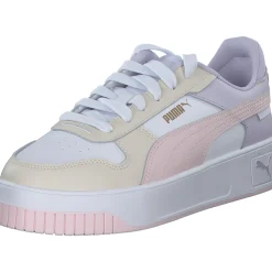 Puma Carina Street 389390, Schnürschuhe, Damen, Weiß/Rose/Beige