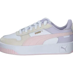 Puma Carina Street 389390, Schnürschuhe, Damen, Weiß/Rose/Beige