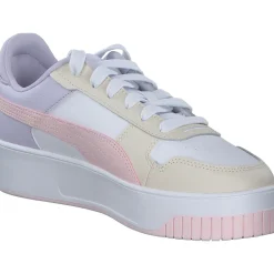 Puma Carina Street 389390, Schnürschuhe, Damen, Weiß/Rose/Beige