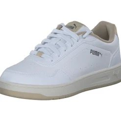 Puma Court Classy 395021, Schnürschuhe, Damen, PUMA WHITE-TOASTED ALMOND