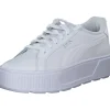 Puma Karmen L 384615, Schnürschuhe, Damen, white/white/silver