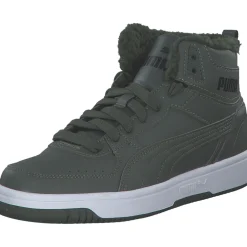 Puma Rebound Joy Fur Jr. 375477, Winterstiefel, Kinder, thyme-puma white