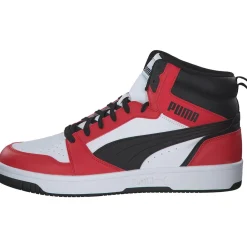 Puma Rebound v6 392326, Sneakers High, Herren, White-PUMA Black-For All Ti