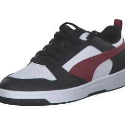 Puma Rebound v6 Low 392328, Klassische- & Business Schuhe, Herren, PUMA WHITE-INTENSE RED-PUMA BL